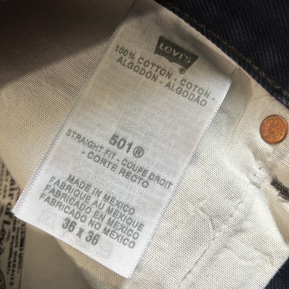 Levi’s 501 Button Fly Jeans Size 36 - Picture 5 of 8